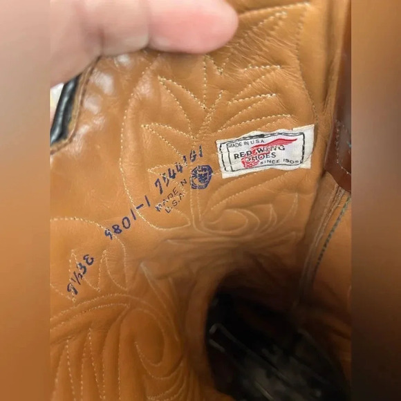 Red Wing Pecos Western Cowboy Boots 9.5 3E - Picture 8 of 15